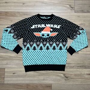 Star‎ Wars Unisex Baby Yoda Grogu Ugly Christmas Sweater Size Large